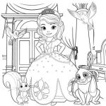 Dibujos de la Princesa Sofía para colorear