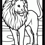 Dibujos de leones para descargar, imprimir y colorear
