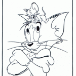 Dibujos graciosos de Tom y Jerry para imprimir y colorear