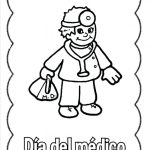 Dibujos para el 3 de diciembre – Día del Médico para colorear